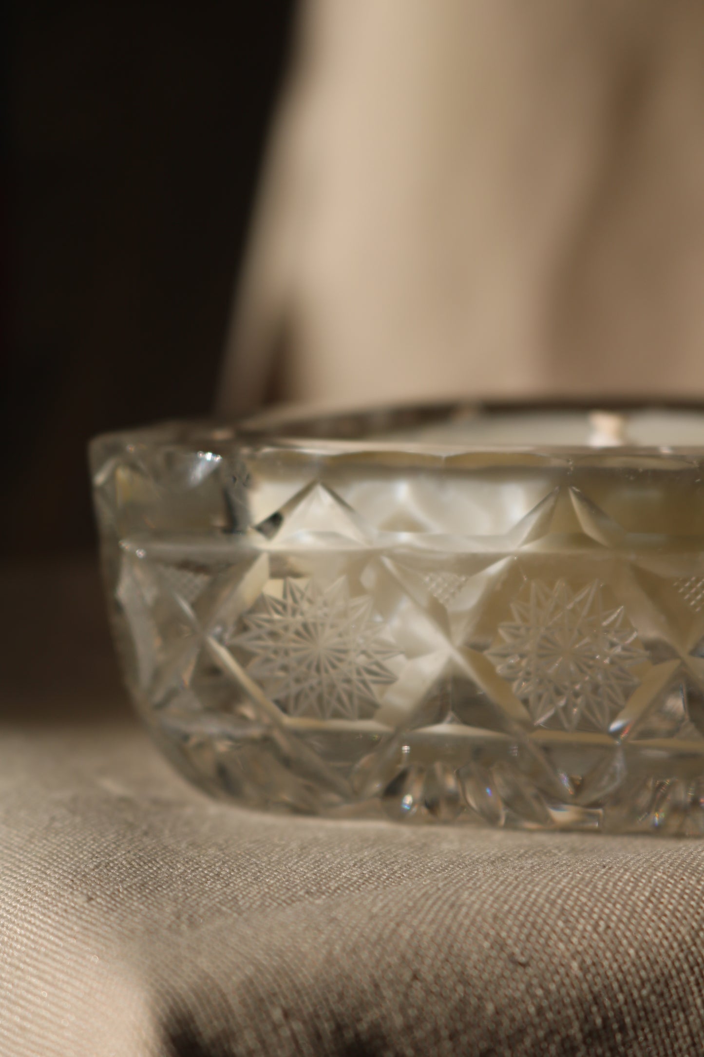 Magnifique ramequin vintage en cristal
